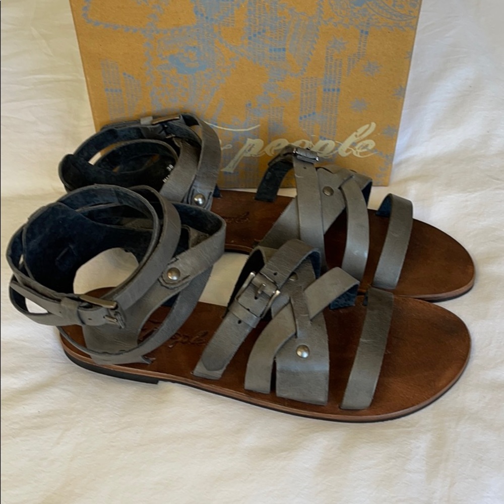 Grey sandals
